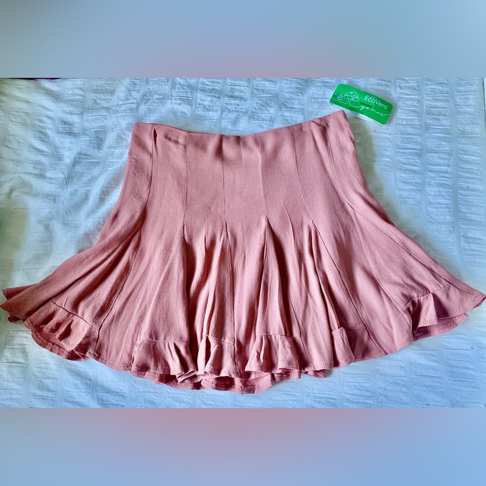 Pretty in Pink Eco-friendly Rah-Rah Mini Skirt (NWT)